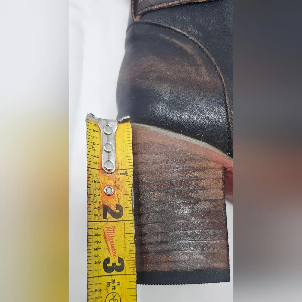 Freebird Women's Holland Distressed Brown Western Round Toe Tall Boots Size 8 - Picture 14 of 16